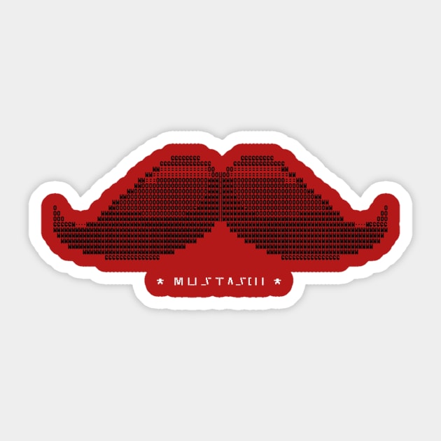 Mustascii - ASCII Mustache Sticker by Boots